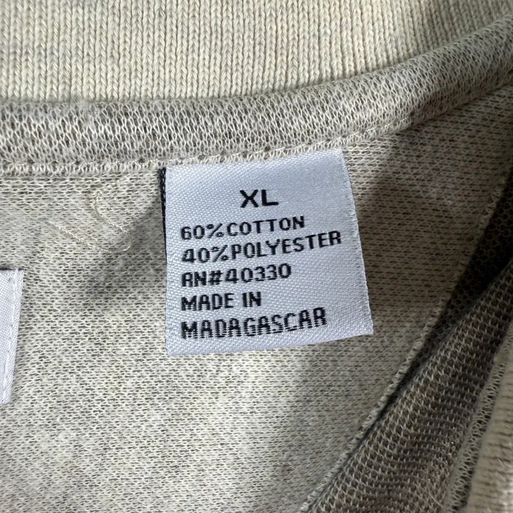 Haggar Argyle Polo Sweater Long Sleeve Beige Brown Golf Pullover - Mens‎ XL